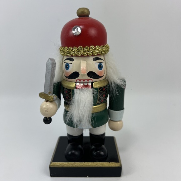 Lot Of 4 Merry Brite Nutcracker Wooden Figurines 6" Inches Tall - Picture 16 of 16